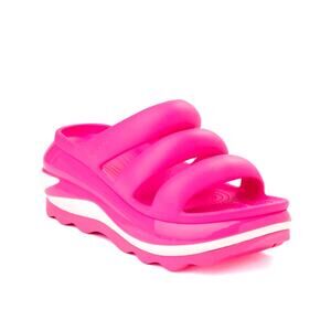 Crocs Mega Crush Triple Strap Sandal - Pink Crush Womens 10